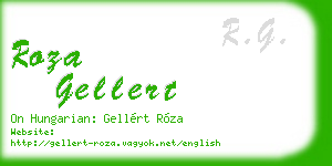 roza gellert business card
