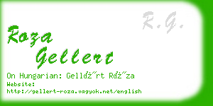 roza gellert business card